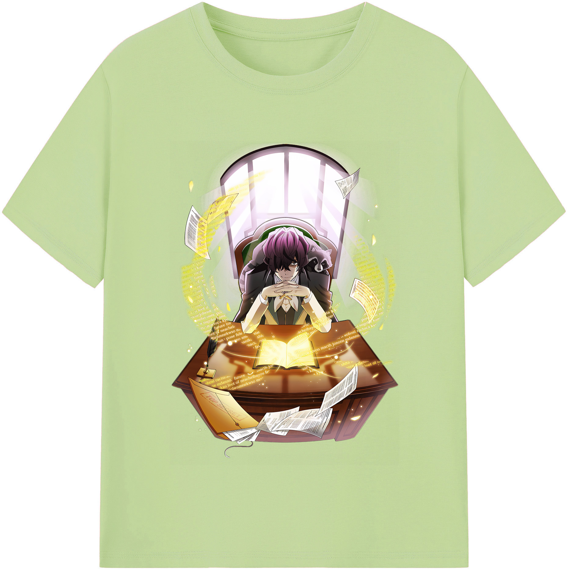 （画像用） 文豪ストレイドッグス Bungo Stray Dogs 綿100％半袖Tシャツ（フロントプリント）
